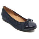Ballerine blauw daim/lak 82.622.46 Gabor
